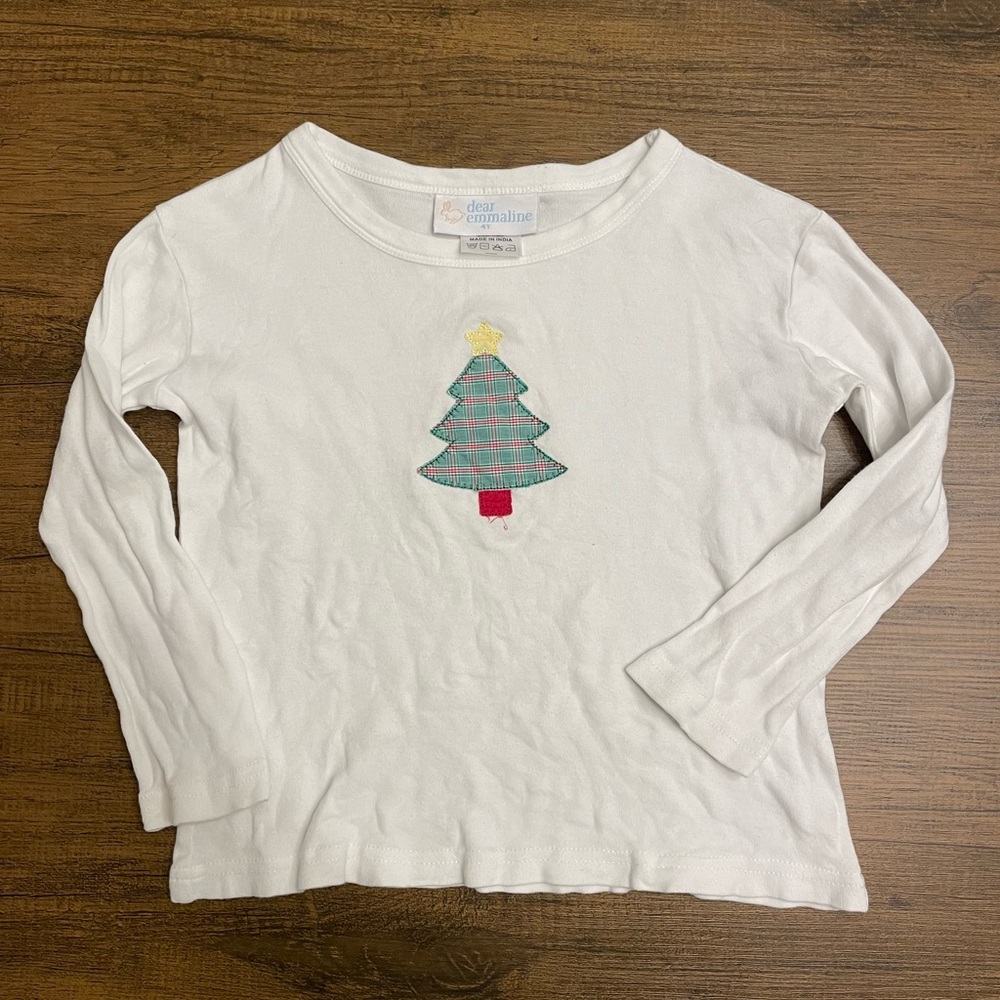 Dear Emmaline Christmas Tree Appliqué Shirt